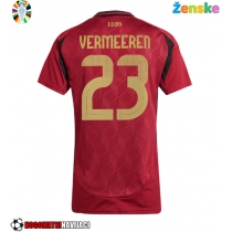 Ženske Nogometnih dresov Belgija Arthur Vermeeren #23 Domači EP 2024 Kratki rokavi